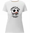 Жіноча преміум футболка I don`t play I goal Білий фото