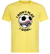 Мужская футболка I don`t play I goal Лимонный фото