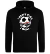 Женская толстовка (худи) I don`t play I goal Черный фото