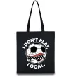 Еко-сумка I don`t play I goal Чорний фото