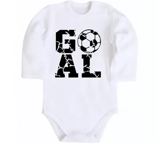 Детский боди GOAL Белый фото