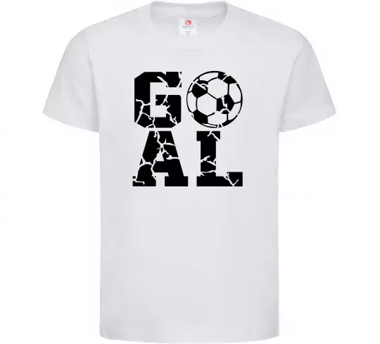 Детская футболка GOAL Белый фото