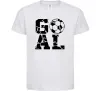 Детская футболка GOAL Белый фото