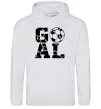 Мужская толстовка (худи) GOAL Серый меланж фото