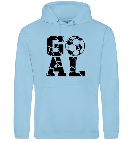 Чоловіча толстовка (худі) GOAL Блакитний фото