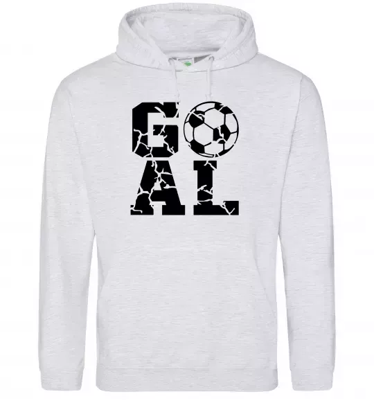 Жіноча толстовка (худі) GOAL Сірий меланж фото