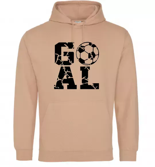 Жіноча толстовка (худі) GOAL Пісочний фото