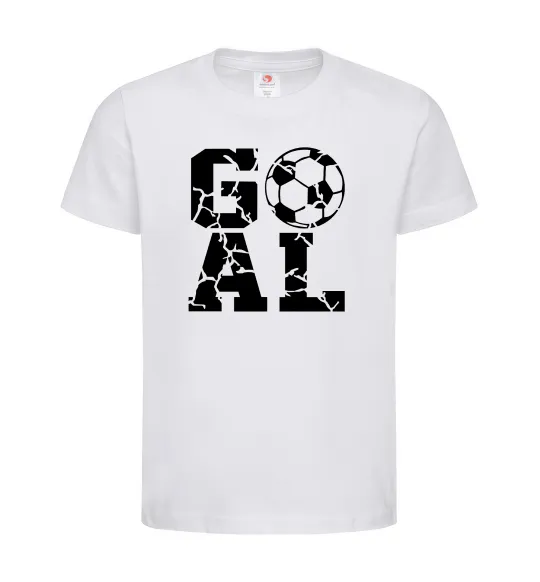 Дитяча футболка GOAL Білий фото