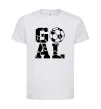 Дитяча футболка GOAL Білий фото