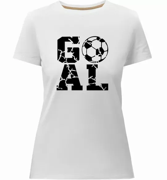 Жіноча преміум футболка GOAL Білий фото