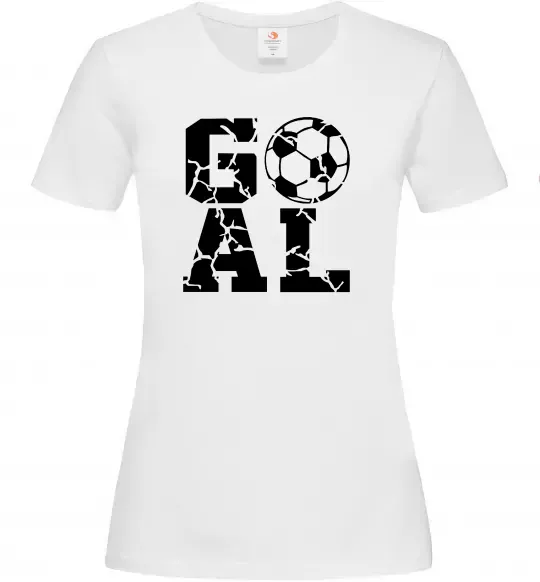 Женская футболка GOAL Белый фото