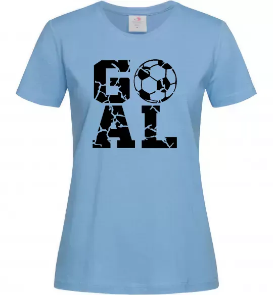 Женская футболка GOAL Голубой фото