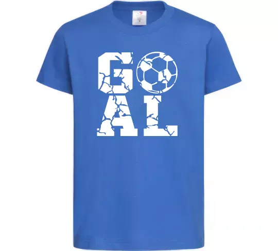 Детская футболка GOAL Ярко-синий фото