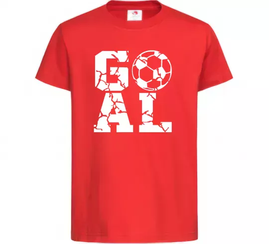 Детская футболка GOAL Красный фото