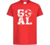 Детская футболка GOAL Красный фото