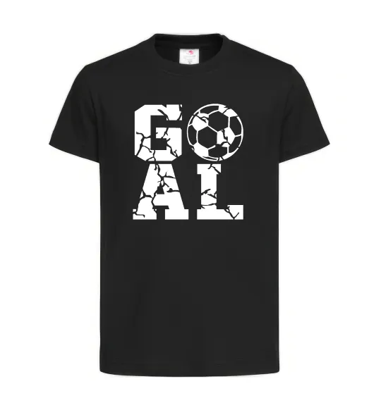Дитяча футболка GOAL Чорний фото