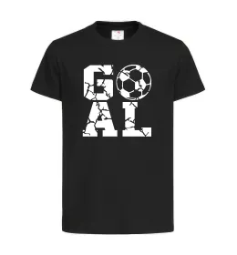 Дитяча футболка GOAL Чорний фото