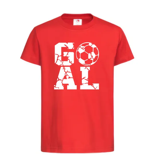 Дитяча футболка GOAL Червоний фото