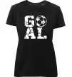 Жіноча преміум футболка GOAL Чорний фото