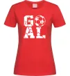 Женская футболка GOAL Красный фото
