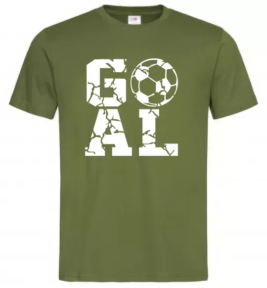 Мужская футболка GOAL Оливковый фото