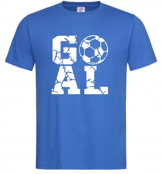 Мужская футболка GOAL Ярко-синий фото