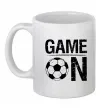 Чашка керамическая Game on Белый фото