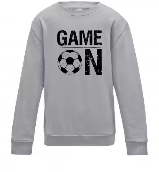 Дитячий світшот Game on Сірий меланж фото