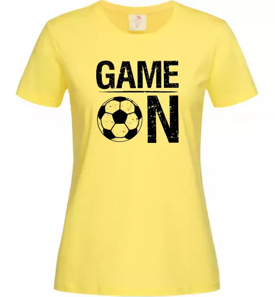 Женская футболка Game on Лимонный фото