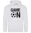Мужская толстовка (худи) Game on Серый меланж фото