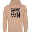 Мужская толстовка (худи) Game on Песочный фото