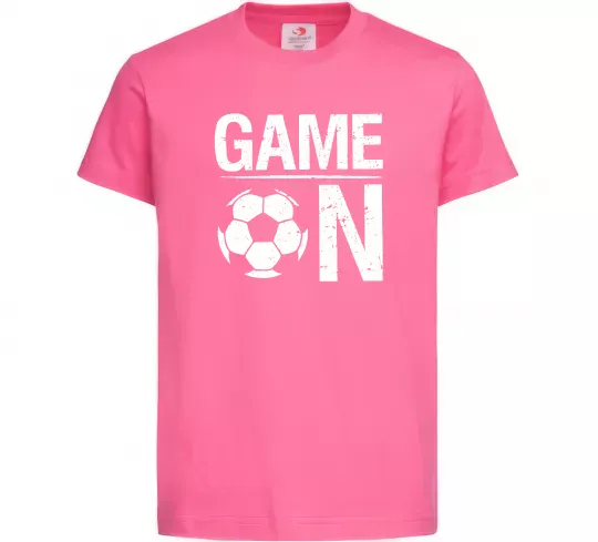 Детская футболка Game on Ярко-розовый фото