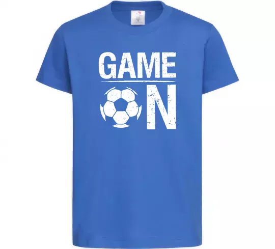 Детская футболка Game on Ярко-синий фото