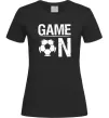 Женская футболка Game on Черный фото
