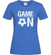 Женская футболка Game on Ярко-синий фото