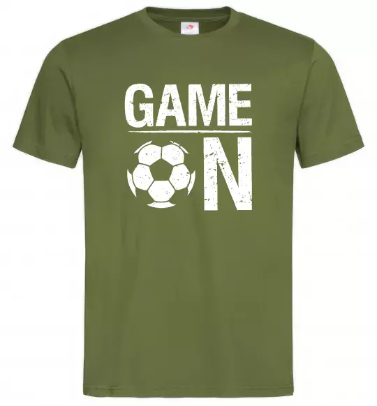 Мужская футболка Game on Оливковый фото