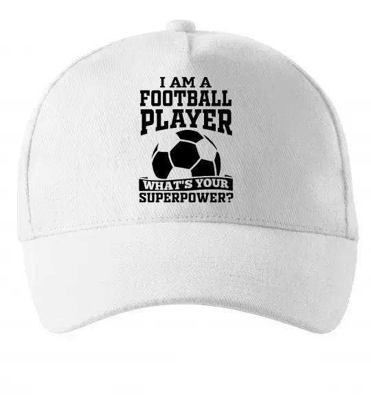 Кепка Football superpower Білий фото
