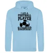 Чоловіча толстовка (худі) Football superpower Блакитний фото