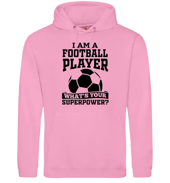 Женская толстовка (худи) Football superpower Розовый фото