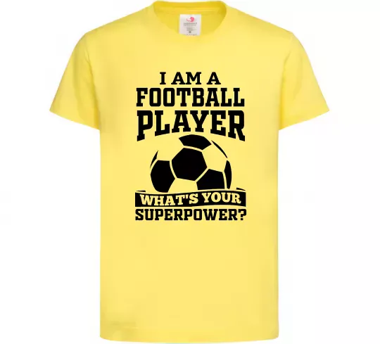 Детская футболка Football superpower Лимонный фото