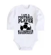 Детский боди Football superpower Белый фото