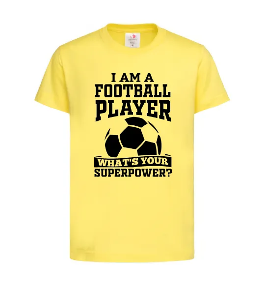 Дитяча футболка Football superpower Лимонний фото
