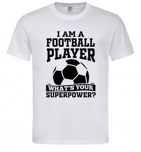 Мужская футболка Football superpower Белый фото