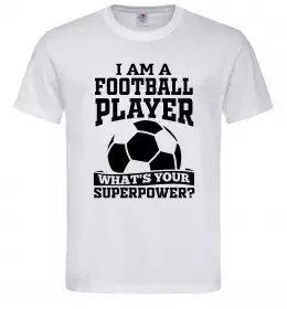 Мужская футболка Football superpower Белый фото