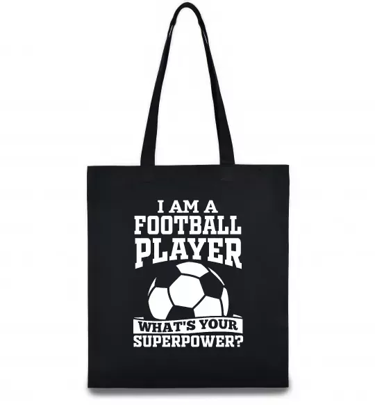 Эко-сумка Football superpower Черный фото