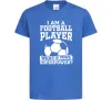 Детская футболка Football superpower Ярко-синий Детская футболка Football superpower Ярко-синий фото
