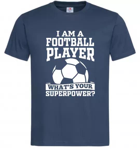Мужская футболка Football superpower Темно-синий фото