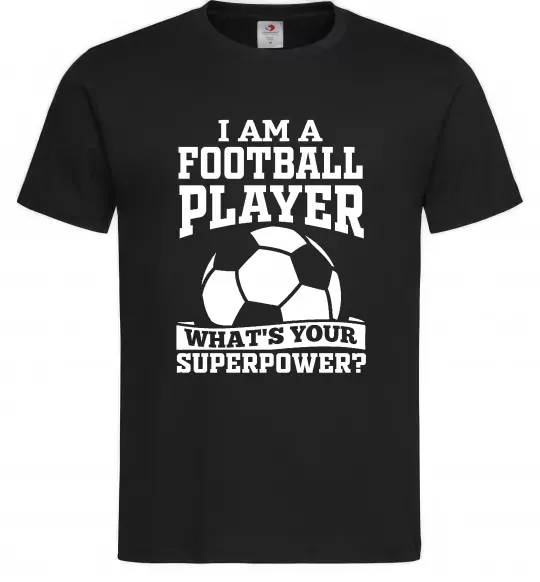 Мужская футболка Football superpower Черный фото