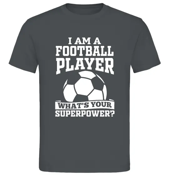 Мужская футболка Football superpower Графит фото