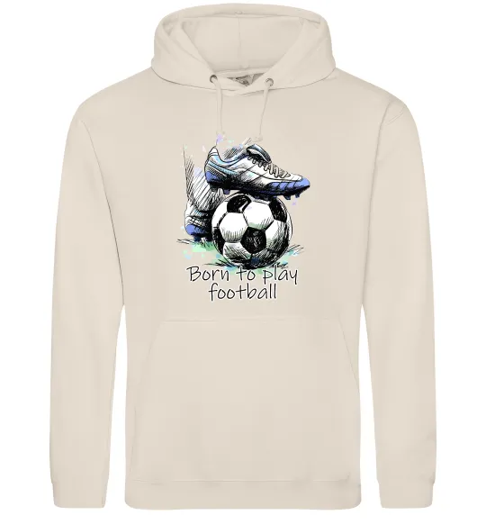 Женская толстовка (худи) Born to play football Таш фото